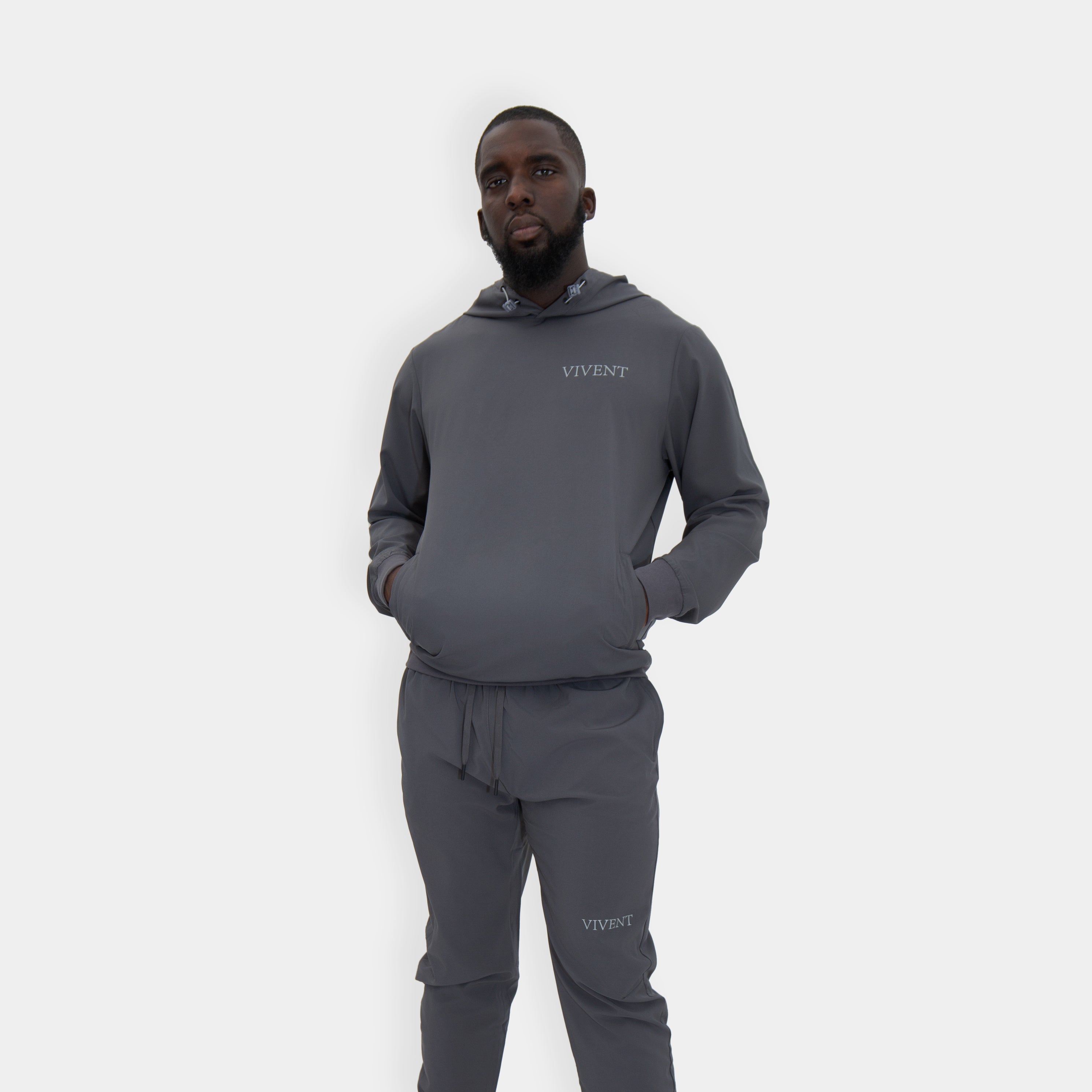 Mens Elevate Hoodie | Mist Grey
