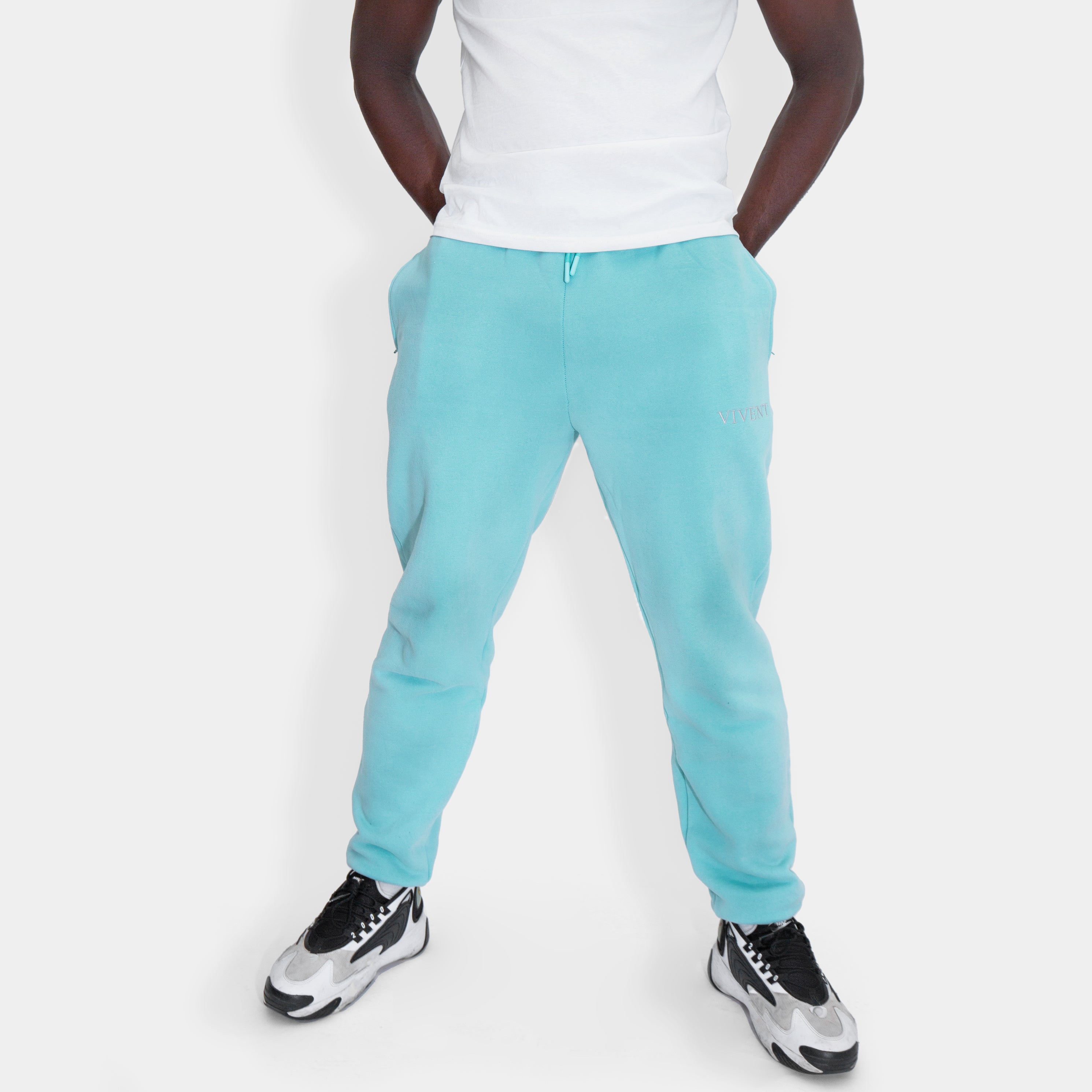 Mens Essence Joggers | Azure Green