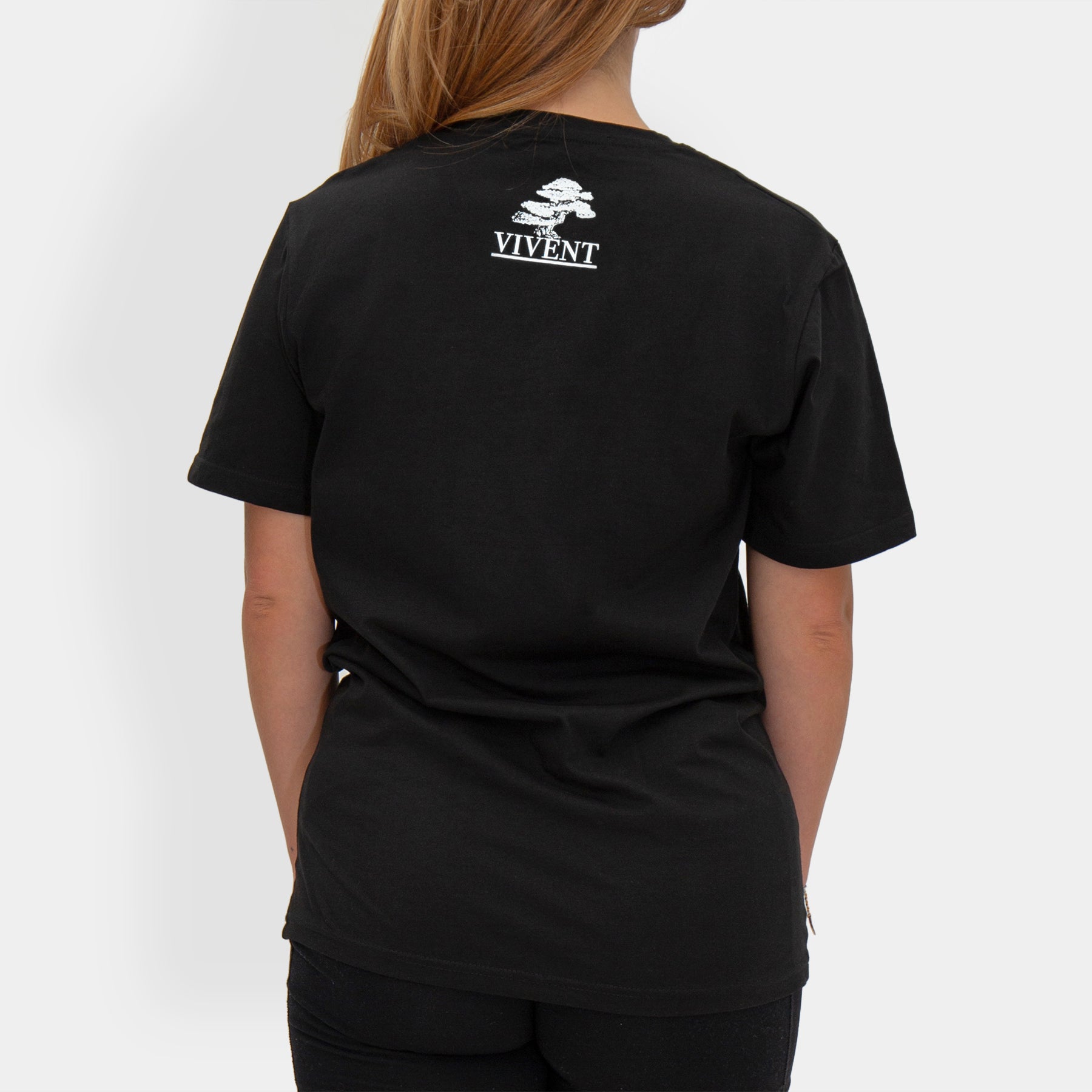 Unisex Waterfall Print T-Shirt | Black