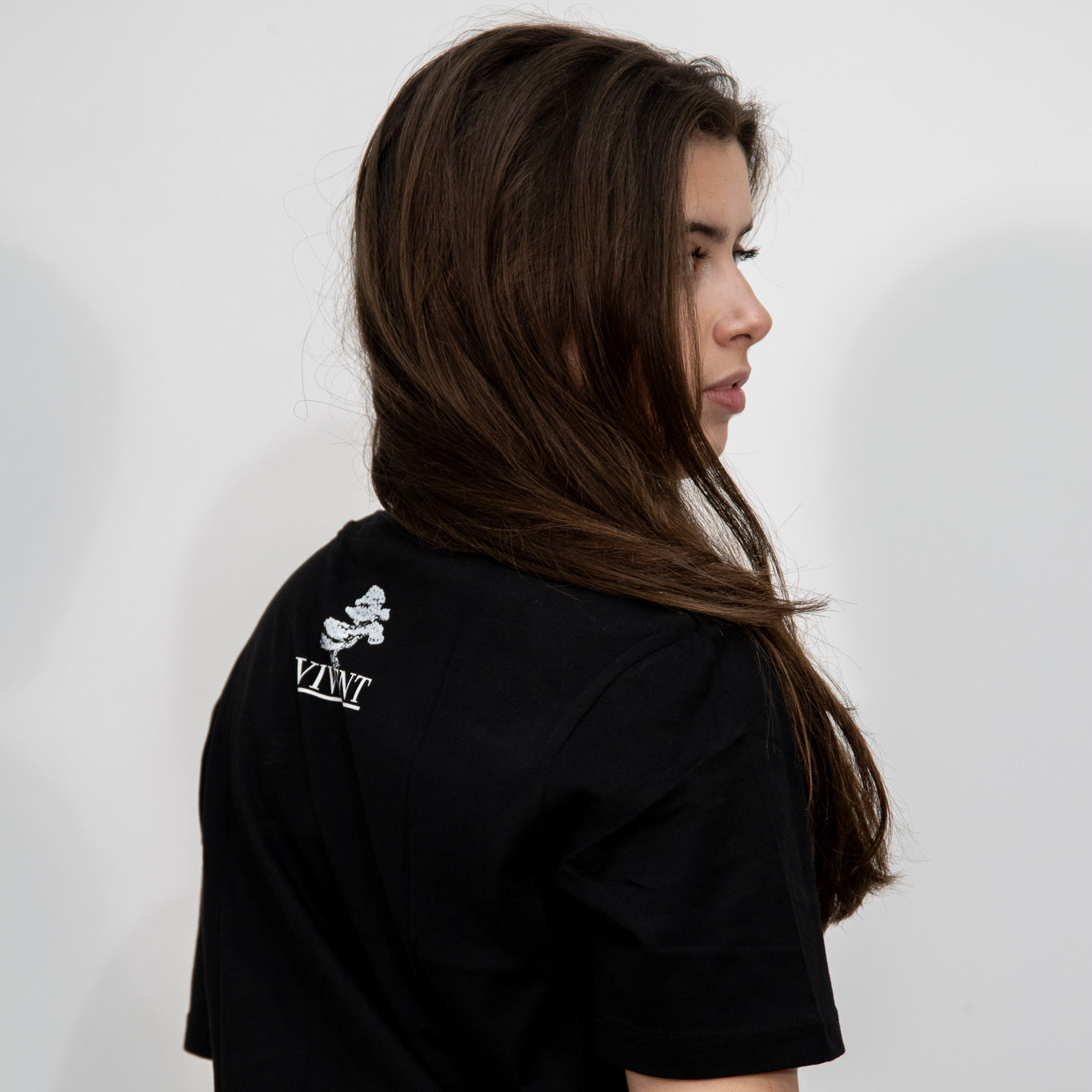 Unisex Waterfall Print T-Shirt | Black